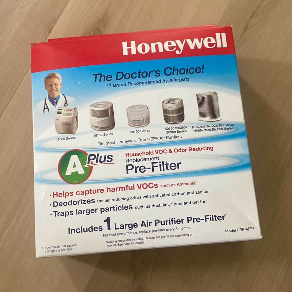 Honeywell A Plus Pre Filter Model HEF-APP1 Includes 1 Large Air Purifier PreFilt